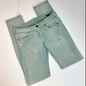 True Religion Jude Low Rise Hipster Light Wash Skinny Denim Jeans Size 27